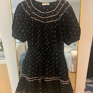 Ulla Johnson black cotton dress size 0